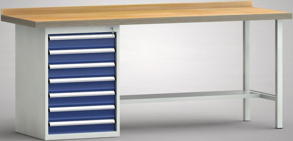 Etabli standard KLW - 2000 x 700 x 840 mm L x P x H, WS184N-2000M40-E7028