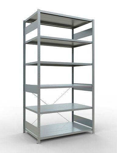 Rayonnage à étagères Schulte, champ de base, 6 niveaux de rangement, traverse, charge du compartiment 250 kg, 1360 x 836 x 2500 mm, 278775