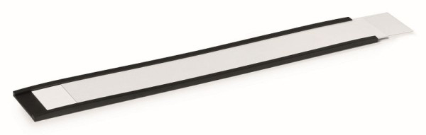 Profilés magnétiques en C DURABLE avec étiquettes et bandes transparentes, 200 x 30 mm (L x H), anthracite, lot de 50, 171458
