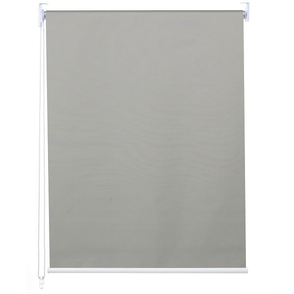 Store enrouleur Mendler HWC-D52, store de fenêtre, store à tirage latéral, protection solaire 100x230cm occultant opaque, gris, 63448