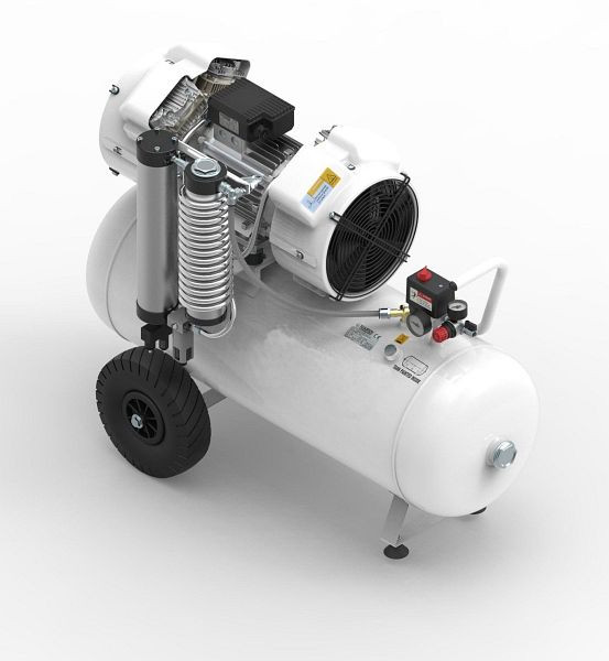 Compresseur à pistons silencieux AEROTEC XTR 4D-90L avec sécheur HP3 - 400 V, 4 cylindres, sans huile, silencieux, 2013227