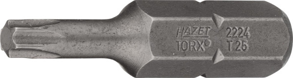 Embout Hazet, hexagonal solide 8 (5/16 pouce), profil intérieur TORX®, T25, 2224-T25