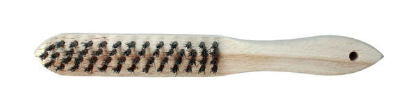 Brosse métallique Projahn ROF ondulée 3 rangs, diamètre 0,30 - 0,35 mm, 3376-3