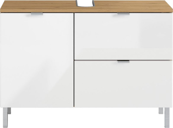 GERMANIA GW-MAURESA Meuble bas WB 8530, Imitation chêne Grandson/blanc, 8530-552