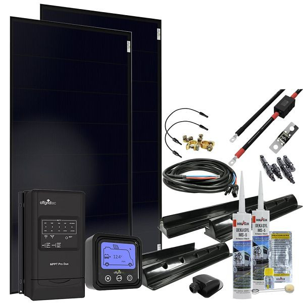 Offgridtec MobileBlack L 310W système solaire pour camping-car 30A MPPT DUO contrôleur de charge module solaire OLP PERC, 4-01-012878