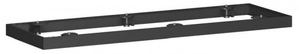 base métallique geramöbel pour armoire à volets roulants, sélection selon la largeur de l'armoire, 1200x50, noir, N-10MSQ12-Z