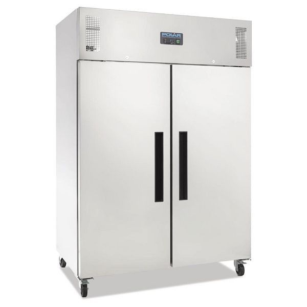 Réfrigérateur Polar 2 portes inox 1200L, G594