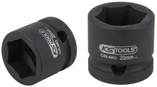 KS Tools Douille à chocs hexagonale 1/2", extra courte, 20,0 mm, 515.0068