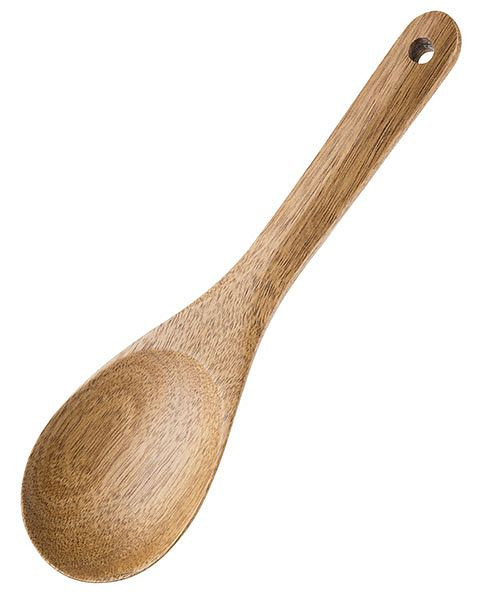 Cuillère APS, longueur totale : 23,5 cm, bois d'acacia, dimensions de la cuillère : 9 x 6,5 cm, 00599