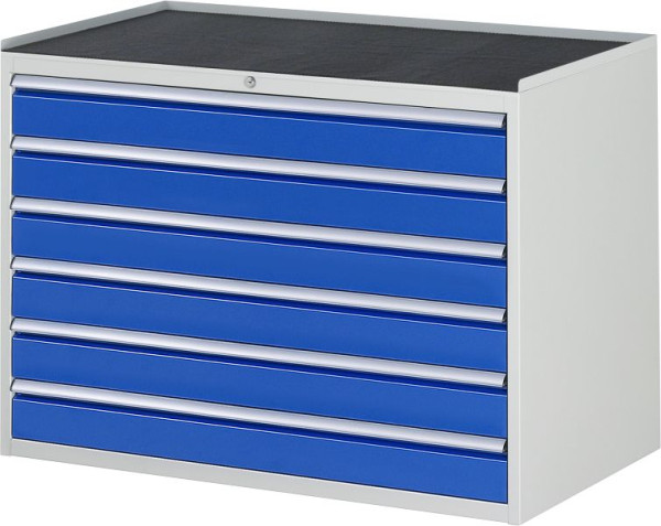 Armoire à tiroirs RAU série 7000, support métallique, 6 x tiroirs taille XXL 6xH120 mm, 1145x825x650 mm, 03-XXL5.16A-MT.11