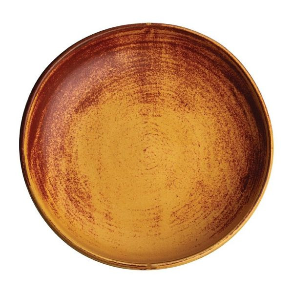 Bol en toile OLYMPIA avec rebord haut sienne-rost 23cm, UE: 6 pièces, FA313