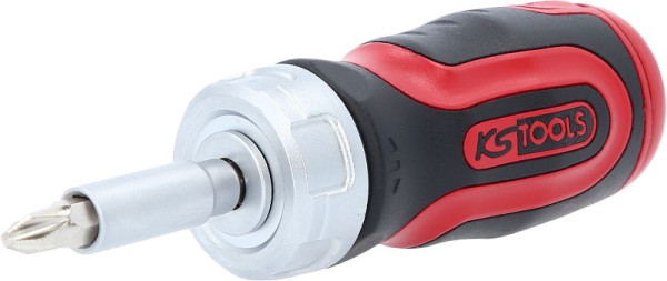 KS Tools Mini tournevis à cliquet 1/4" 6 en 1, 159.2025