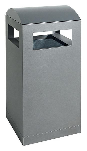 tri des déchets contondants A³, gris anthracite/7016, conteneur intérieur galvanisé, 90 litres, 650-090-0-2-716