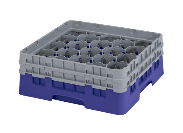 Panier de lavage Cambro 20 compartiments Camrack® 13,3 cm bleu marine, lot de 4, 20S434186