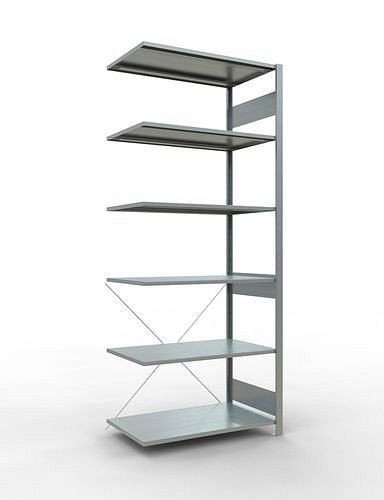 Rayonnage Schulte, panneau supplémentaire, 6 niveaux de rangement, traverse, charge du compartiment 150 kg, 1006 x 636 x 2500 mm, 278702