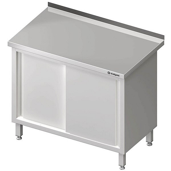 Armoire de travail Stalgast avec portes coulissantes 2000x700x850mm, sans dosseret, soudée, VAS20702