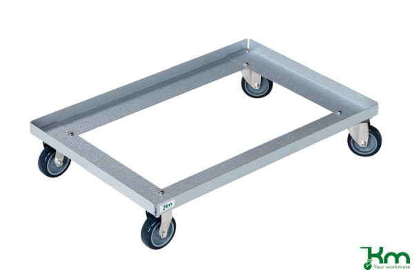 Chariot Kongamek, 2 roulettes pivotantes et 2 fixes, KM672