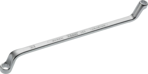 Clé polygonale double Hazet, profil extérieur double hexagonal, 6 x 7 mm, 630-6X7