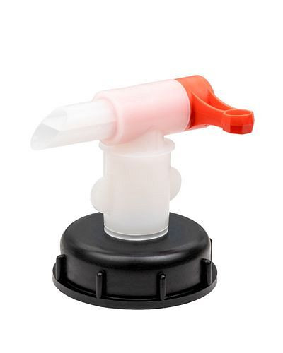 Robinet de vidange DENIOS pour récipients en plastique H 71, filetage Ø 72 mm, 117-297