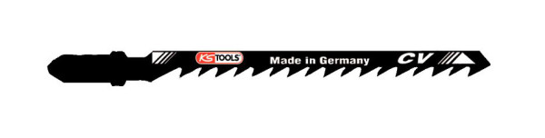 KS Tools lame de scie sauteuse coupe courbe, CV, 100 mm, 4 mm, lot de 5, 129.3105