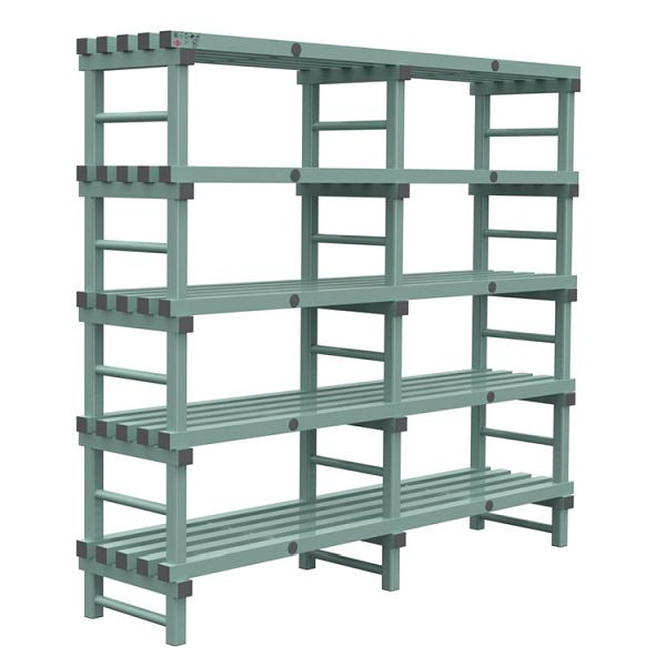 Etagère Euro REA 2000x500x1850mm, 5 montants au pas de 350mm, 308.185