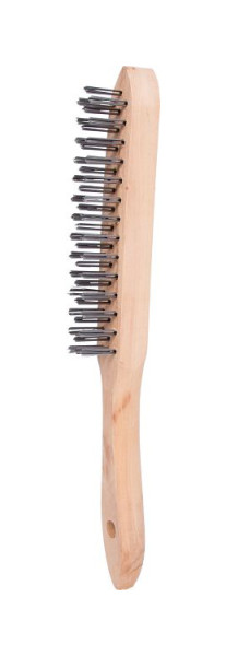 KS Tools Brosse métallique à main en acier 3 rangées, 290 mm, 201.2305