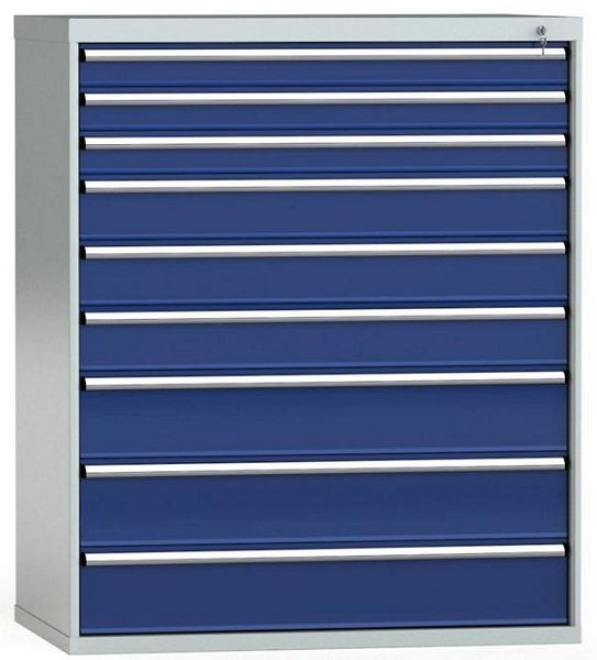 Armoire à tiroirs KLW 1450 x 1201 x 750 mm H x L x P, dimensions d'installation : 1350 mm, division : 64x36 unités, SKB1450-09EP-001