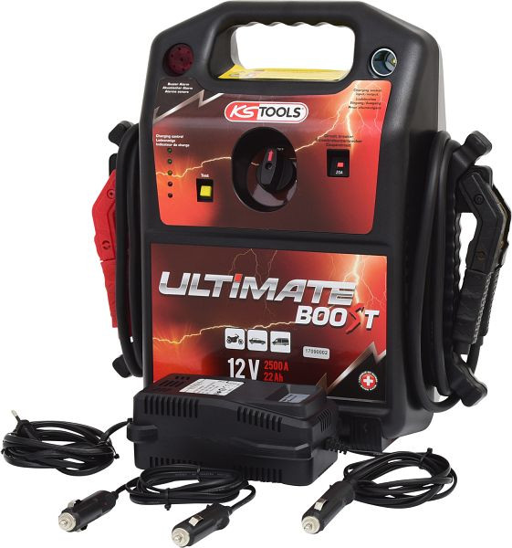 KS Tools Booster de batterie 12 V Démarreur de saut mobile 850 A 550.1810