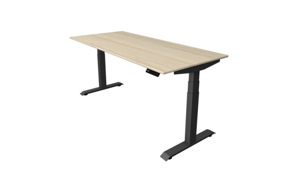 Kerkmann Move 4 table assis/debout, L 1800 x P 800 mm, réglable en hauteur électriquement de 640 à 1290 mm, érable, 10080750