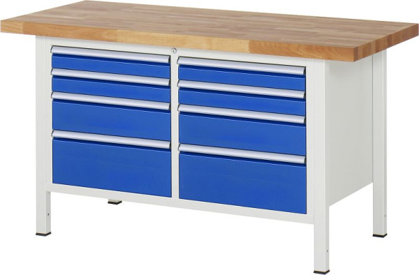 Etabli RAU série 8000 - modèle 8478, L1500 x P700 x H840-1040 mm, 13-8478A2-157B4H.11