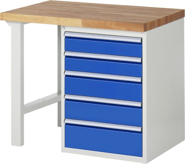 Etabli RAU série 7000 - modèle 7513-1, L1000 x P700 x H890 mm, base système L1000 x P650 x H850 mm, 03-7513A1-107B4M.11