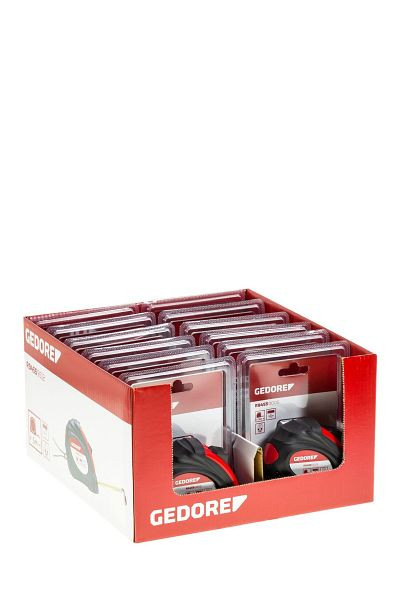 Le ruban d'affichage rouge GEDORE mesure 5 m, 12 pièces, 3301789