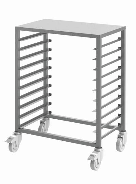 Table de vitrage Schneider, inox, 10 supports pour tôles 600 x 400, 665 x 400 x 900 mm, 385500