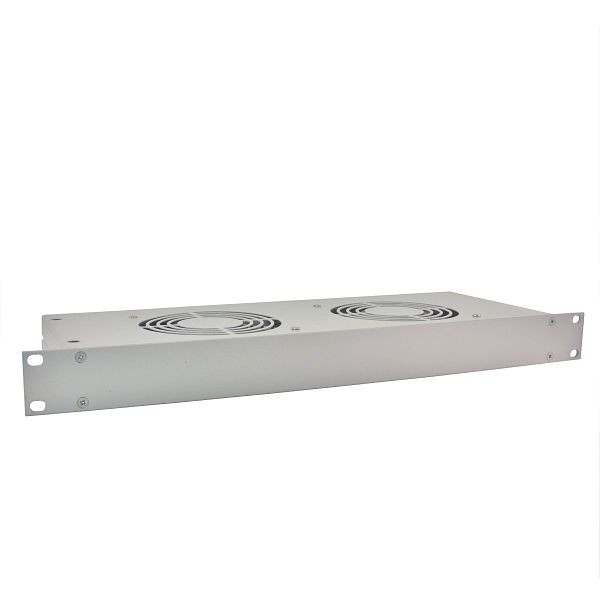 ELMEKO Ventilateur d'insertion 19 "LEK 2 avec tapis filtrant P115 / 350S (G3), 2 ventilateurs à une rangée, 1 U, 10 EK2 100