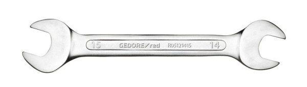 Clé à fourche double rouge GEDORE, courte SW10x11mm, longueur 125mm, 3301069