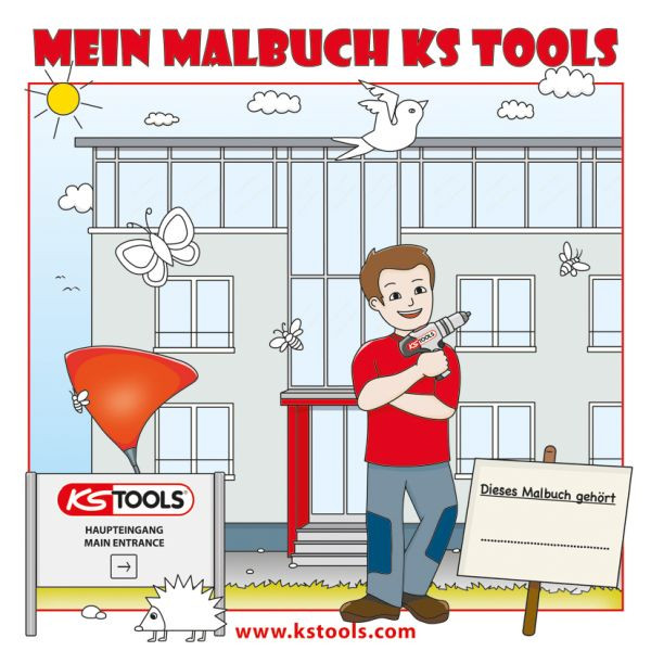 KS Tools Tools Livre de coloriage pour enfants, 100211