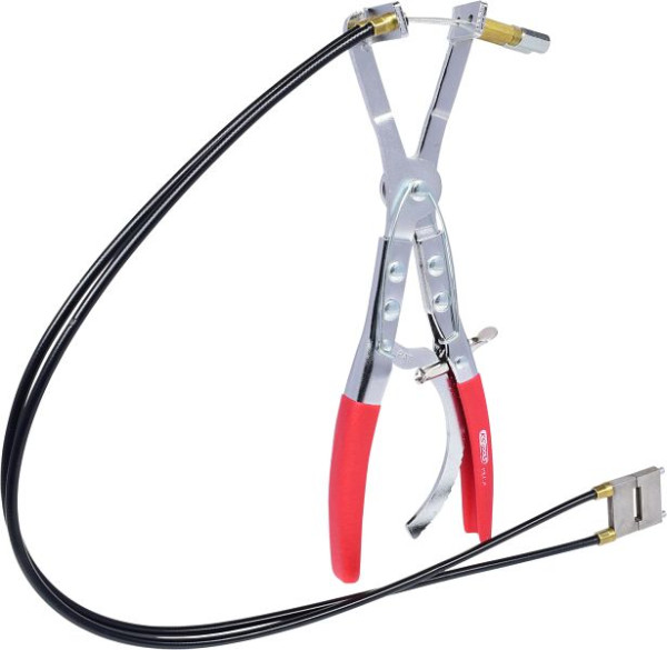 Pince pour colliers de serrage KS Tools avec double câble Bowden, 600 mm, 115.1065