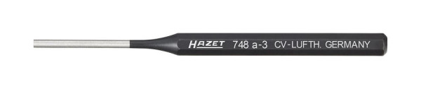 Chasse-goupille Hazet, 3 mm, queue octogonale, DIN 6450 forme C, dimensions / longueur : 125 mm, diamètre : 3 mm, 748A-3