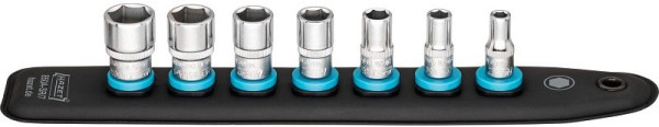 Hazet SmartRail avec 7 fentes, carré 6,3 mm (1/4 pouce), profil de traction hexagonal externe, nombre d'outils : 7, 850A-SR/7