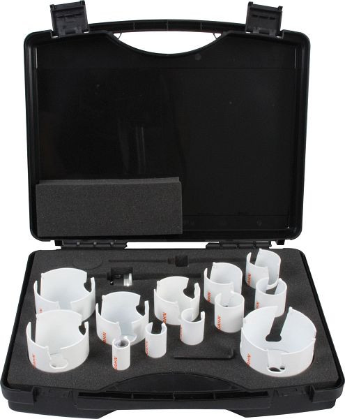 Valise Projahn avec scies multi-cloches HM TCT 1 pièce chacune : 19-22-25-32-35-40-44-51-57-64-68-76, 60591