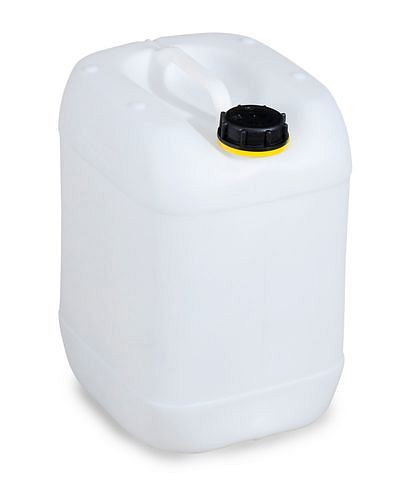 Bidon en plastique DENIOS en polyéthylène (PE), 20 litres, naturellement transparent, 266-989