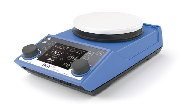 Agitateur magnétique IKA avec chauffage, plaque émaillée, RET control-visc blanc, 0005030000