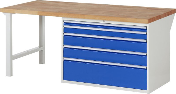 Etabli RAU série 7000 - modèle 7711, L2000 x P900 x H890 mm, base système L2000 x P850 x H850 mm, 03-7711A1-209B4M.11