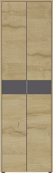 GERMANIA GW-BERLEBECK armoire 2963, Imitation chêne Grandson/graphite, 2963-554