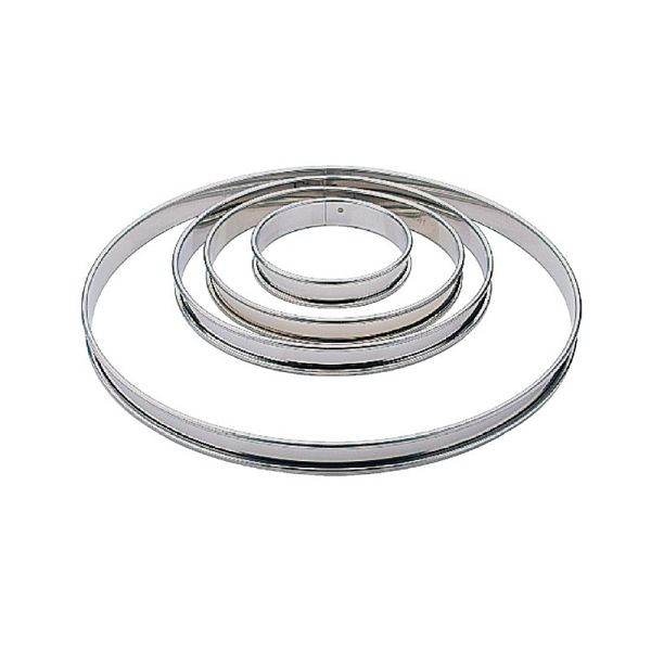 Anneau à gâteau plat Matfer inox lisse 20cm, E646