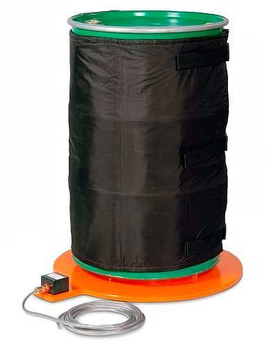 Capot isolant DENIOS pour fûts de 200 litres, pour plaque chauffante au sol IBP en zones Ex, 236-440