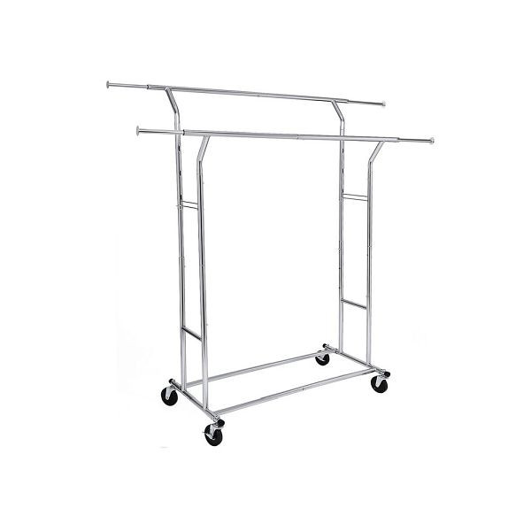 SONGMICS tringle à vêtements double robuste 110 kg, HSR12S