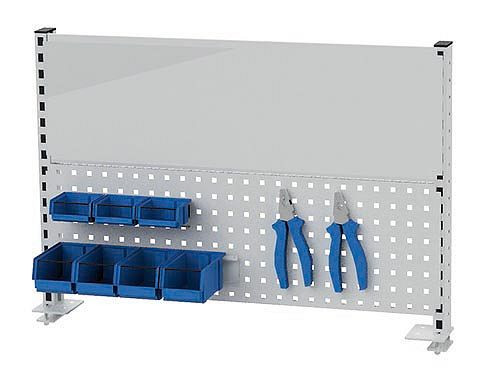 Structure multiparois Bedrunka+Hirth largeur 1000, 1x paroi perforée, 1x paroi magnétique, 1x pochette d'information DIN A4 dimensions en mm (LxH) : 1000 x 650, 03.900.12.02