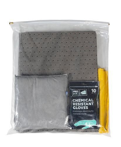 Kit d'urgence de liant DENSORB dans un sac de transport avec tapis et coussins, universel, 282-156