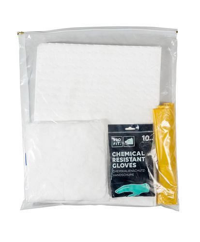 Kit d'urgence pour classeur DENSORB dans sac de transport avec tapis et coussins, huile, 282-155